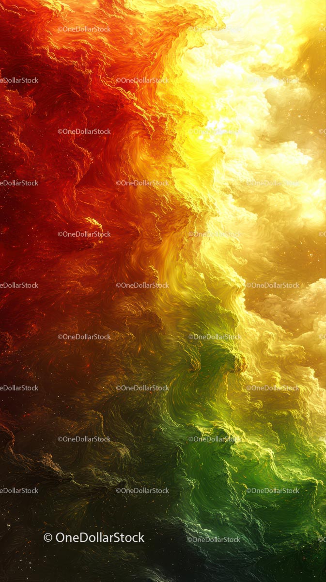 Vibrant Fire and Energy Abstract Background