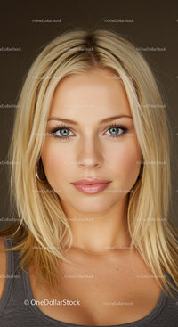 Close-up portrait of a confident young woman