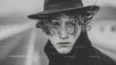 Stylish Young Man in Black Hat Outdoor Street Fashion Portrait