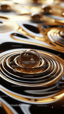 Close-Up of Flowing Melted Chocolate with Glossy Surface