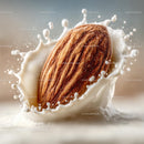 Almond Splashing in Creamy Milk for Delicious Food Photography