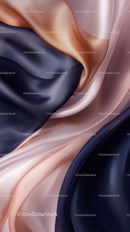 Elegant Satin Fabric Background with Flowing Textures for Fashion and Design