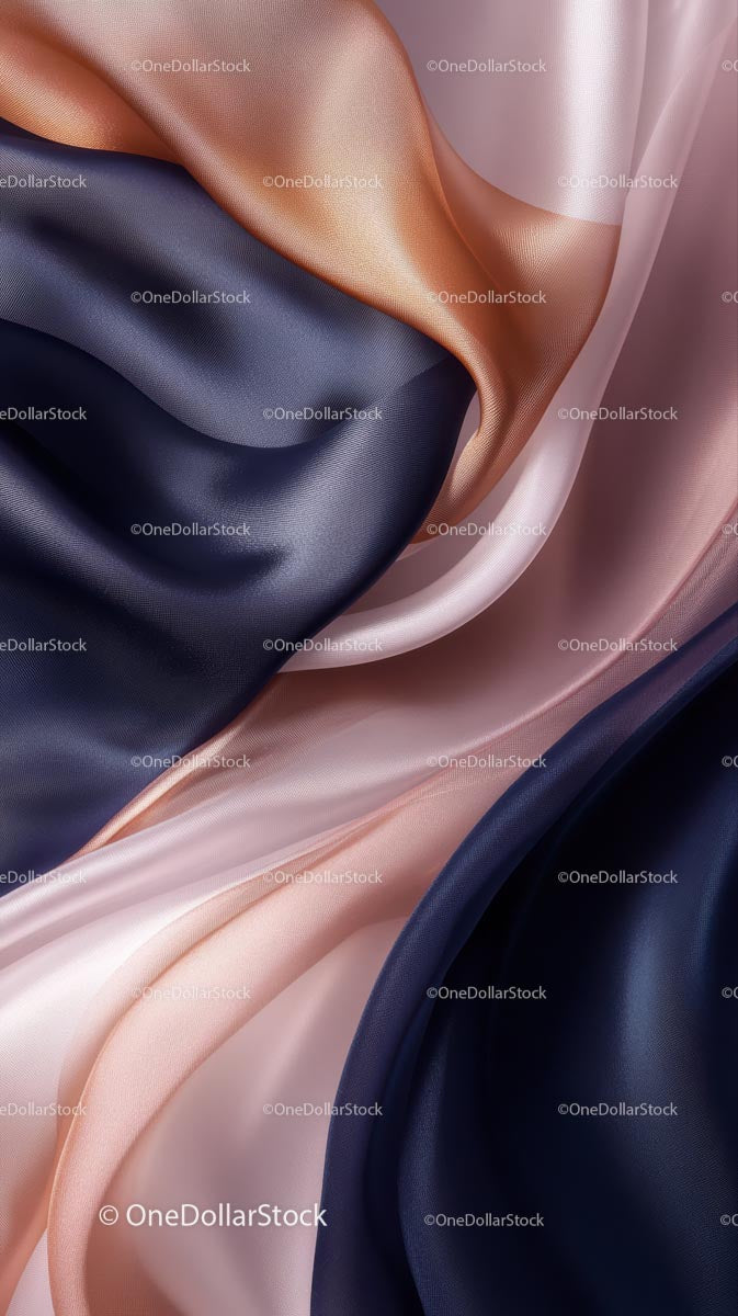 Elegant Satin Fabric Background with Flowing Textures for Fashion and Design