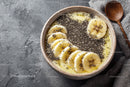 Nutritious Smoothie Bowl with Banana and Chia Seeds