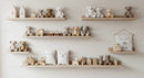 Cute Plush Teddy Bears and Wooden Toys in Modern Nursery Room