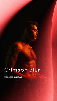 Crimson Blur Photo Overlays preview