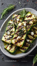 Grilled Zucchini Slices with Herbs for Healthy Summer Cooking