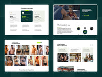 FitCoach Framer template design preview