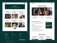 FitCoach Framer template website sections preview