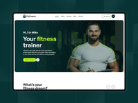 FitCoach Framer template homepage preview