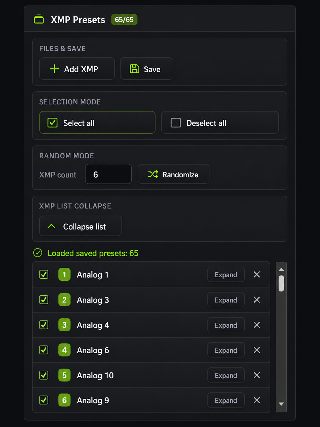 Image Presets Studio third screenshot