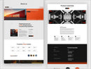 Manufact Framer template website sections preview