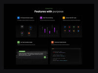 Maximux Framer template website sections preview