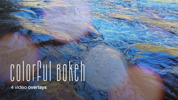 Colorful Bokeh Video Overlays (4 MP4 Files)