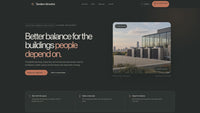 Scroll preview of the Tandem Airworks HVAC landing page, moving from the hero through services, process, contact preview and footer.