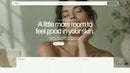 Scroll preview of the Aluna one-page skin studio website template