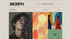 Scroll preview of the MORPH creative studio landing page