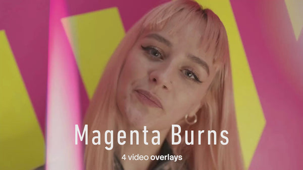 Magenta Burns Video Overlays (4 MP4 Files)