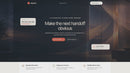 42-second scroll preview covering the hero, feature strip, workflow, layout examples, fictional testimonials, FAQ and closing call to action.