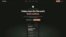 Scrolling preview of the Kintra one-page collaborative workspace website template