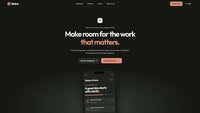 Scrolling preview of the Kintra one-page collaborative workspace website template