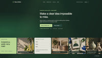 A 37.8-second scroll preview of the Moss & Metric one-page creative studio template, from the forest-green hero through its portfolio and contact section.