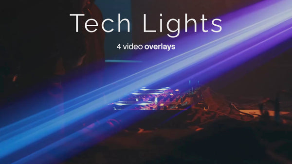 Tech Lights Video Overlays (4 MP4 Files)