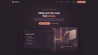 Scrolling preview of the responsive Threadwell creative workspace website template