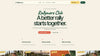 Scroll preview of the Rallymere one-page padel club website template
