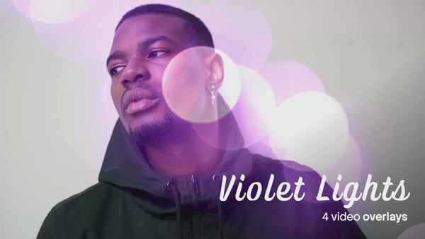 Violet Lights Video Overlays (4 MP4 Files)