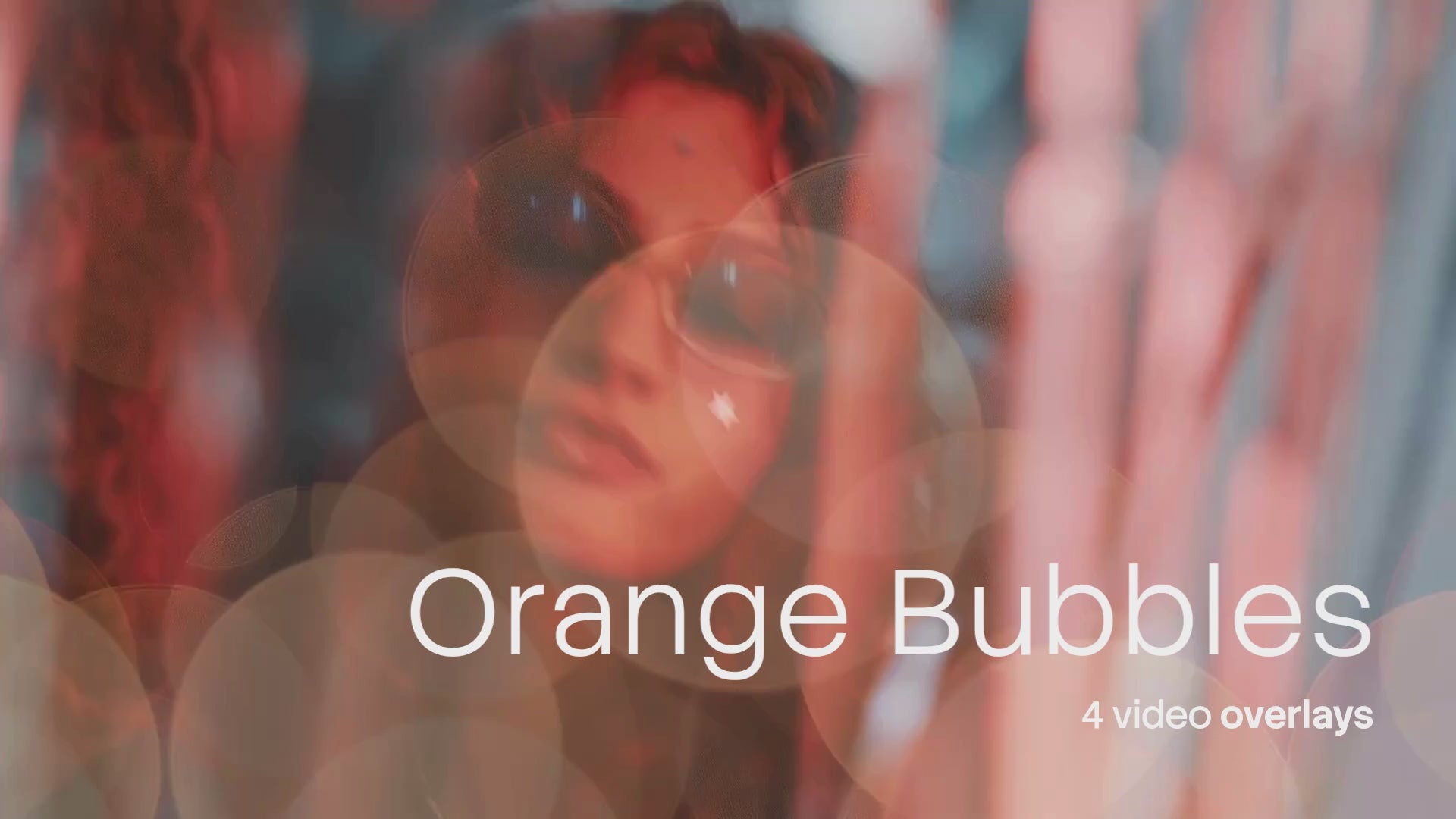 Orange Bubbles Overlaye (4 plików MP4)