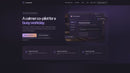 A 31.8-second scroll preview of the LumenDesk single-page template, from the hero and workflow band through capabilities, plan concepts, examples, FAQ and footer.