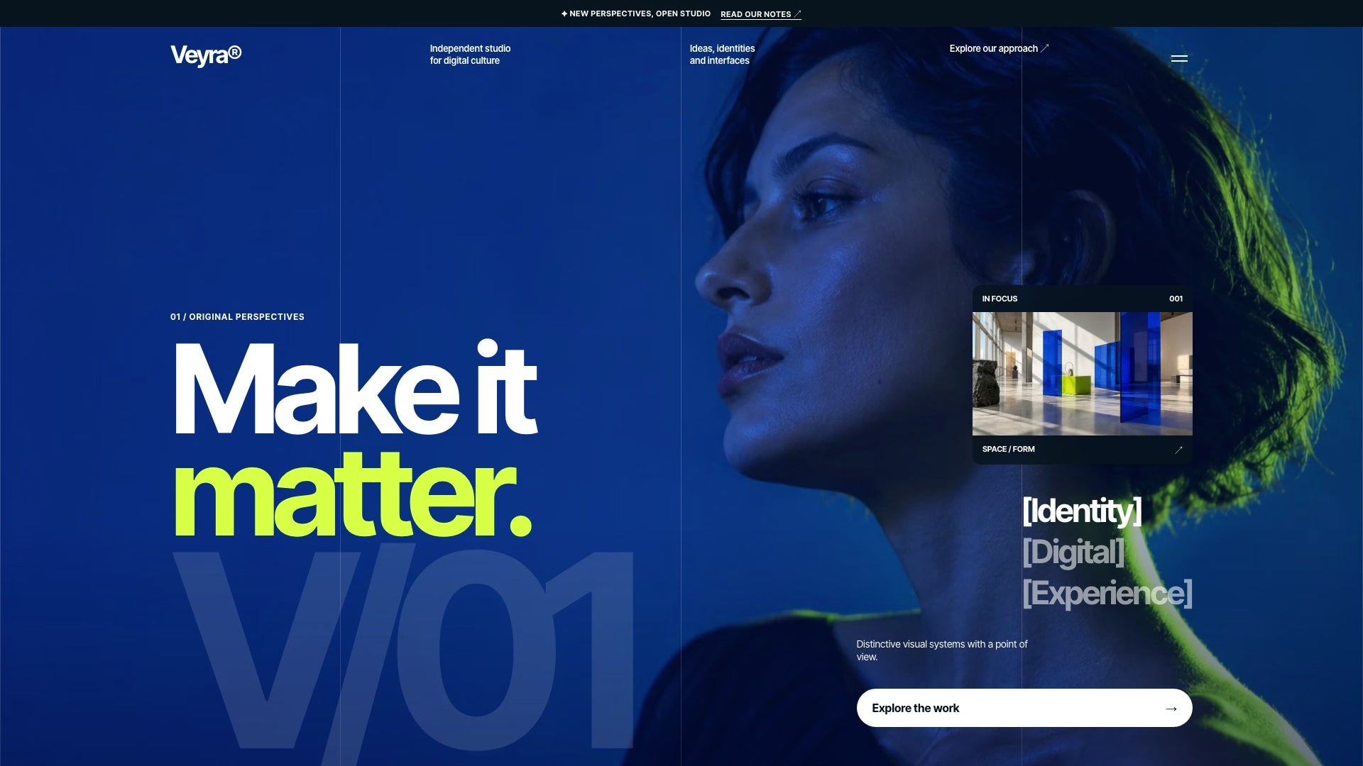 Veyra Studio – Website Template for AI Agents