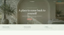 Scroll preview of the Avelune one-page spa website template