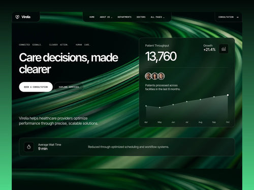 Virelia – Website Template for AI Agents