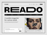 Reado Framer template homepage preview