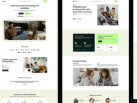 Elixhub Framer template website sections preview