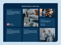 Senior Care Framer template design preview