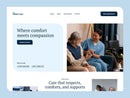Senior Care Framer template homepage preview