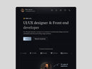 Showoff Framer template homepage preview