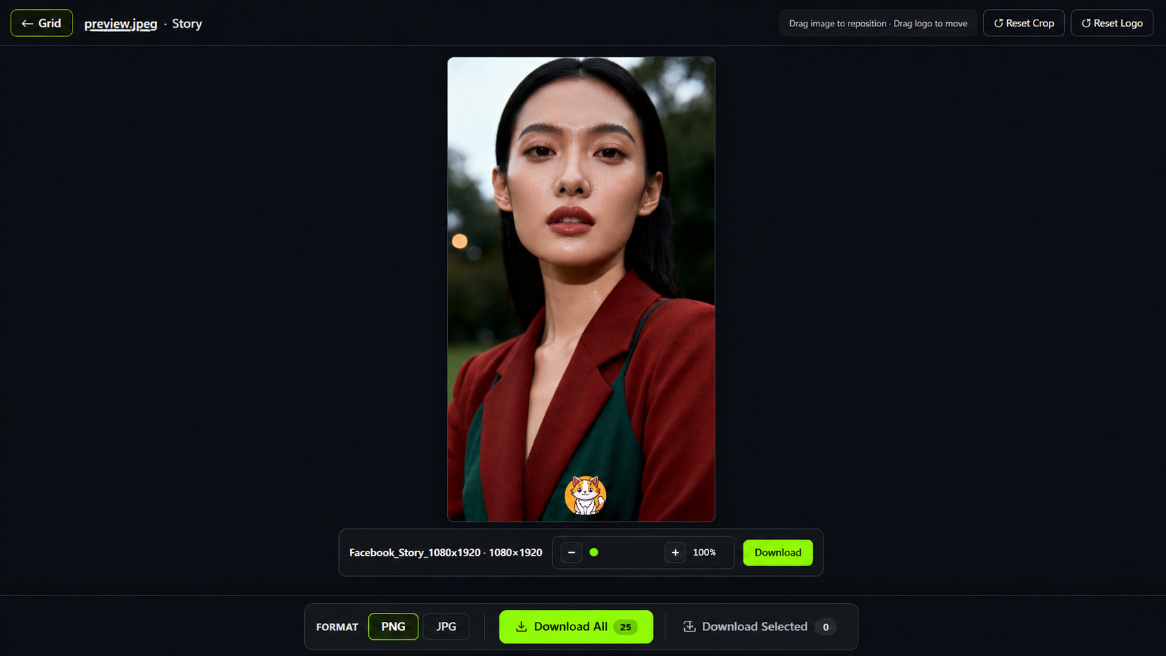 Social Media Crop Tool screenshot thumbnail 4