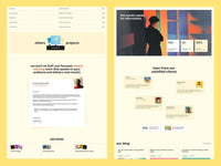 Three Circle Framer template design preview
