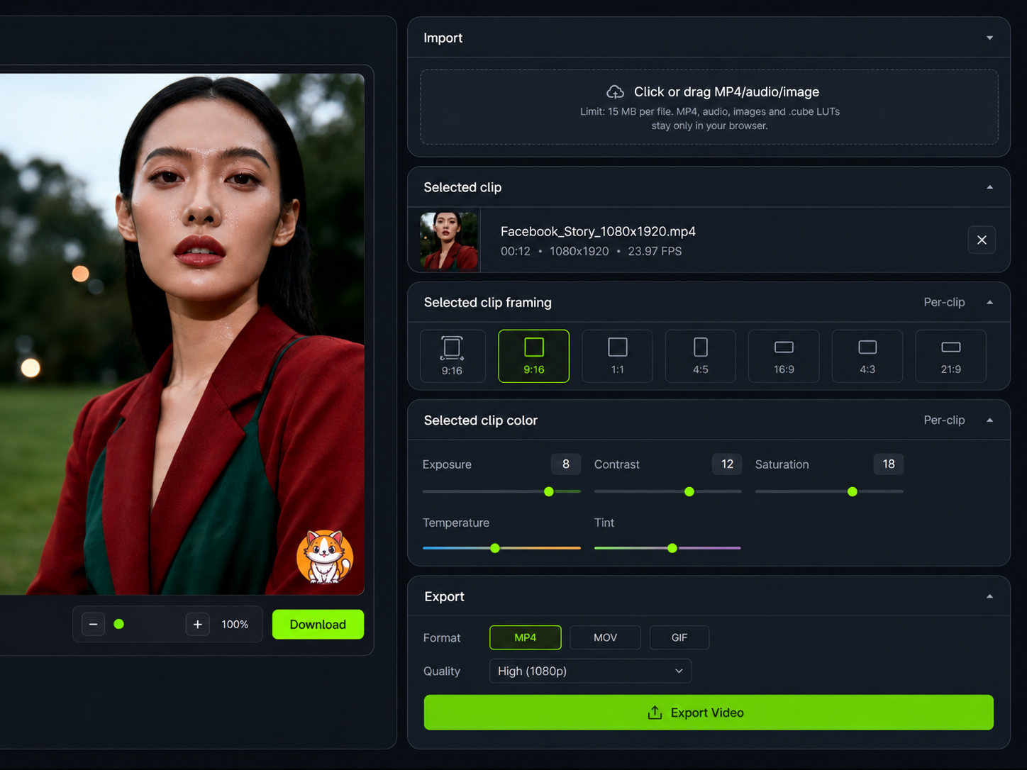 Video Media Editor editor screenshot