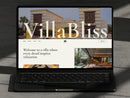 VillaBliss Framer template homepage preview