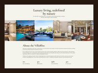 VillaBliss Framer template design preview