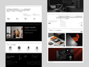 VOXO Framer template website sections preview