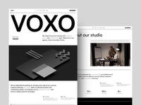 VOXO Framer template homepage preview