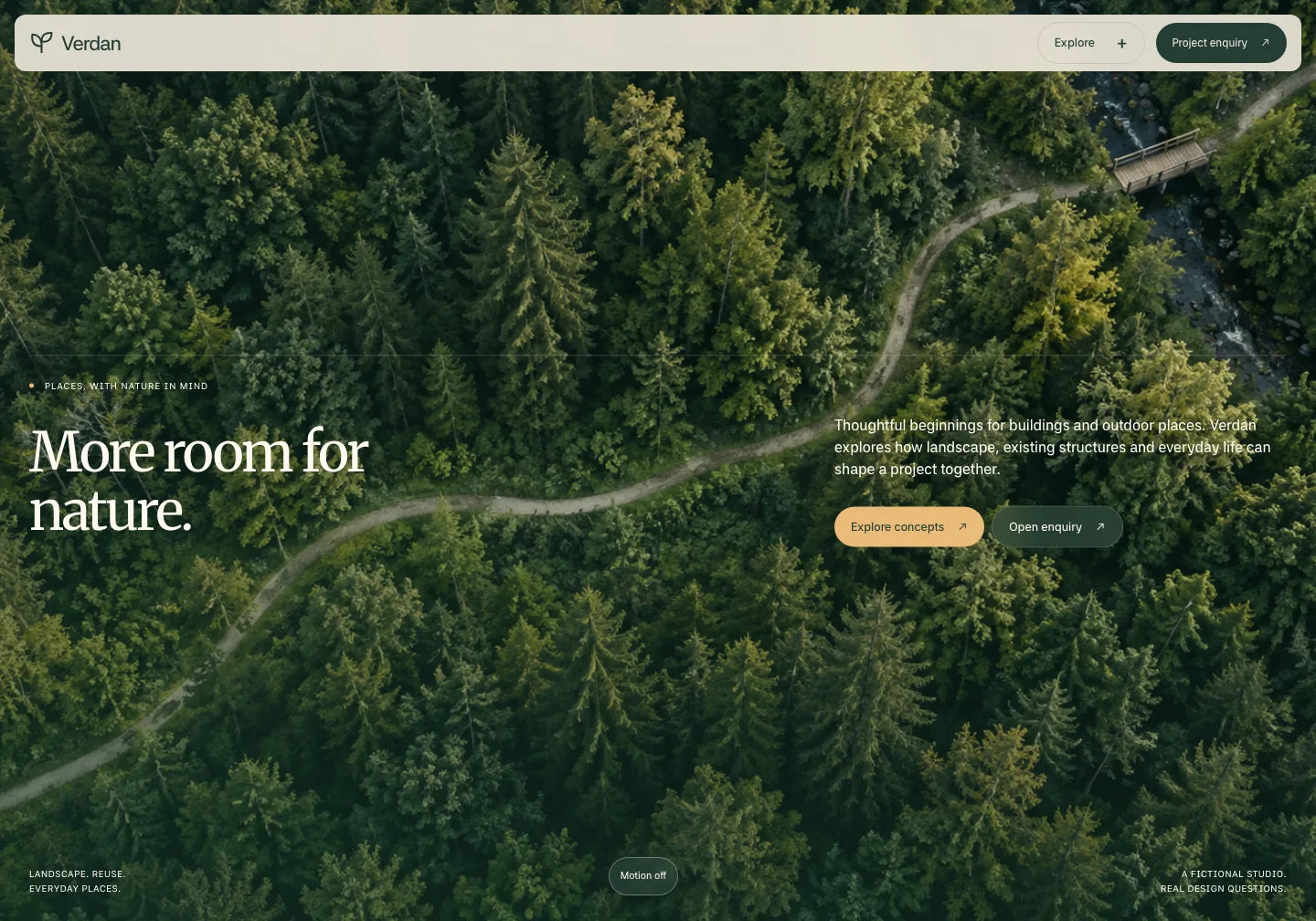 Original Verdan website template design