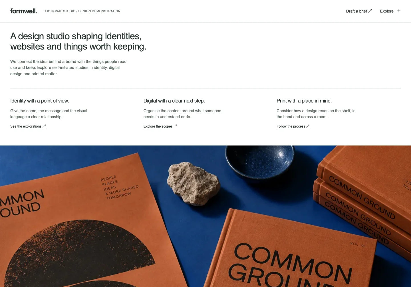 Original Formwell website design