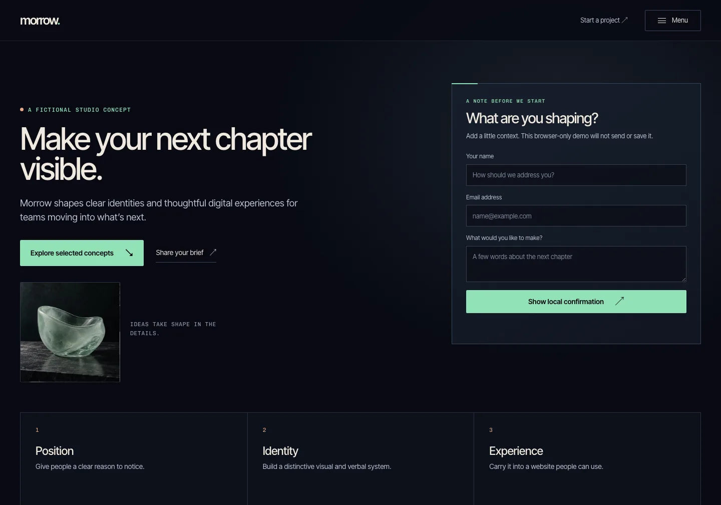 Morrow Studio / creative studio offer